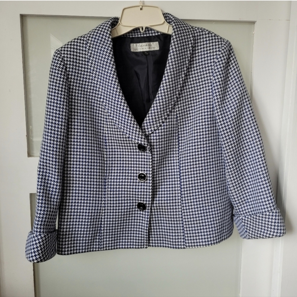 Tahari Womens Lined Jacket Size 10